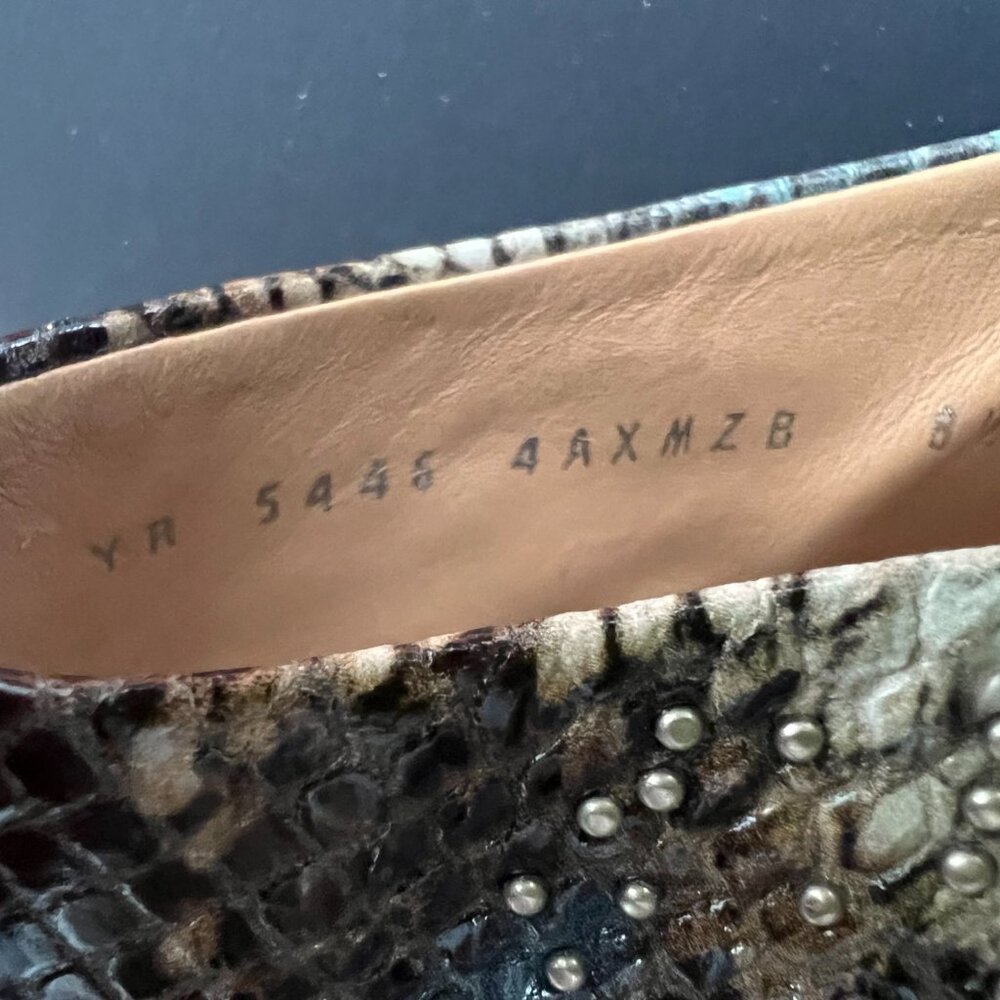 Salvatore Ferragamo Multicolor Python Sandals Hee… - image 8